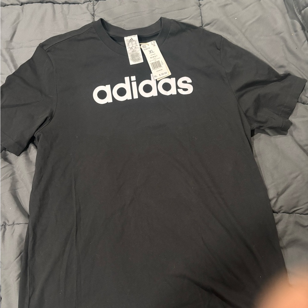 Adidas Men's Black Short Sleeve Tee